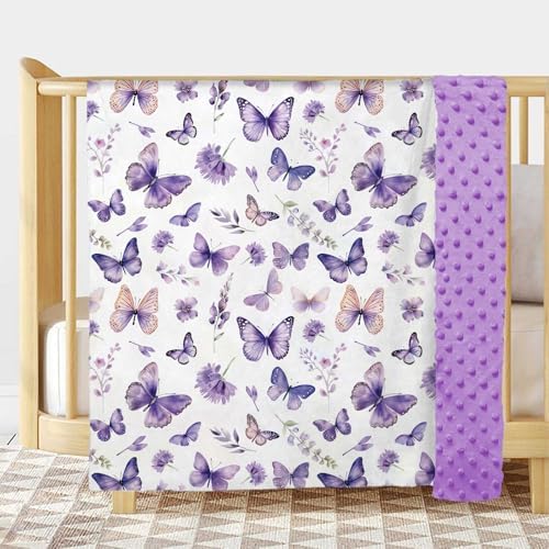 Buerhanerry Butterfly Baby Blanket for Girls