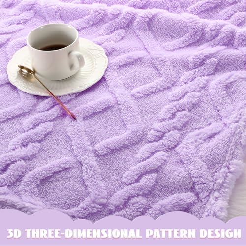 VitalCozy 4 Pcs 3D Fluffy Baby Blanket Set