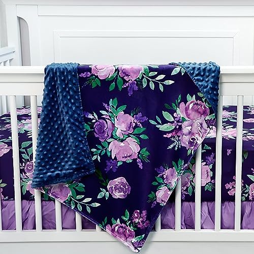 TANOFAR Soft Baby Blanket with Watercolor Flowers