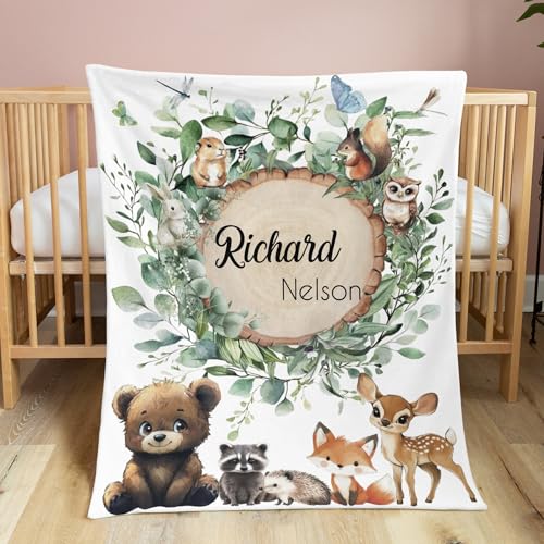 Perarts Personalized Baby Blanket with Name 35x45in
