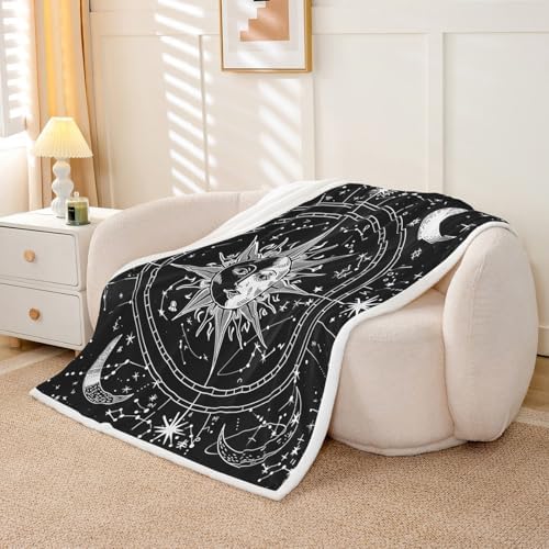 Jejeloiu Boho Exotic Fleece Throw Blanket for Kids Teens and Babies