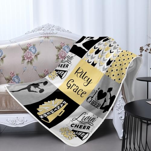 Deven Lemon I Love Cheerleader Cooling Blanket for Toddler