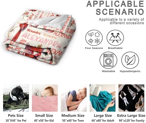 Aniruddha Personalized Baby Blanket for Kids Custom Throw 30x40