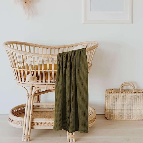 Kloovete 36x40 Inch Cooling Waffle Blanket for Newborn