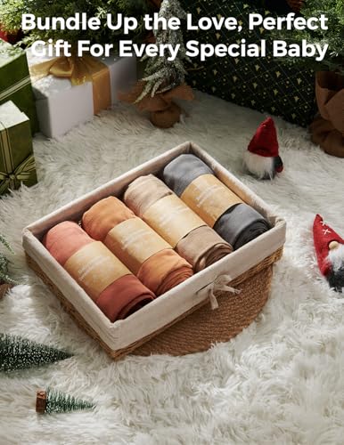 Momcozy Muslin Swaddle Blankets 4-Pack 47 x 47 Inches