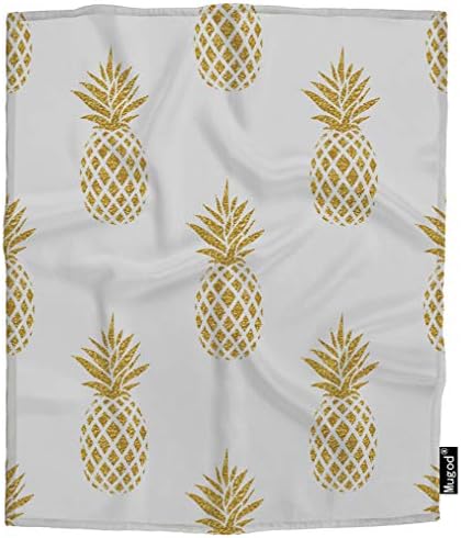 Mugod Pineapple Flannel Blanket 30x40 Inch