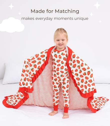 DREAMHALO 50x50 Baby Blanket Strawberry