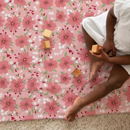 KASTLEE Love Blooms Baby Blanket for Girls and Boys