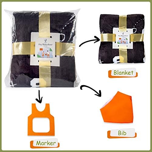 SUKOON Basketball Theme Monthly Milestone Blanket for Baby