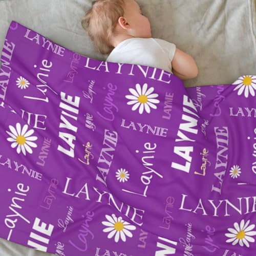Personalized Baby Blanket With Name by GUPOXI