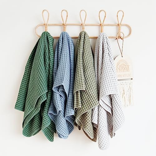 Konssy Waffle Baby Blanket - Soft Cozy Swaddle Blanket for Newborns