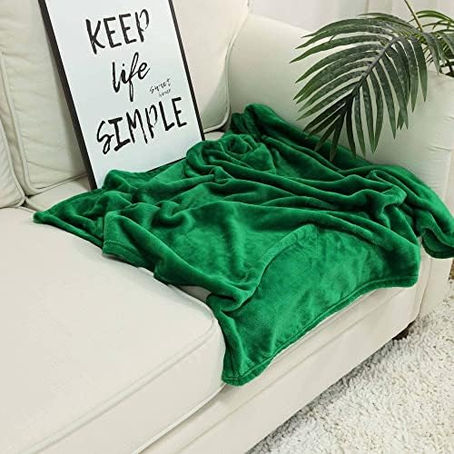 NANPIPER Baby Blanket - Super Soft Fleece Plush Lightweight Microfiber Throw 30x40 Emerald Green