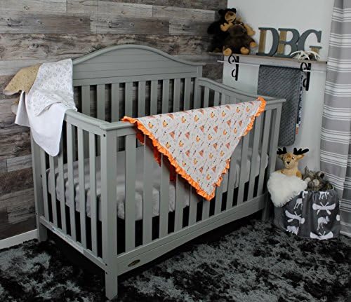 Dear Baby Gear Baby Blanket Adventure Fox Design 32x32 Inches