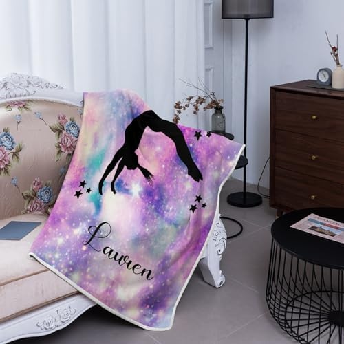 Deven Girl Gymnast Stars Cool Blanket for Toddler