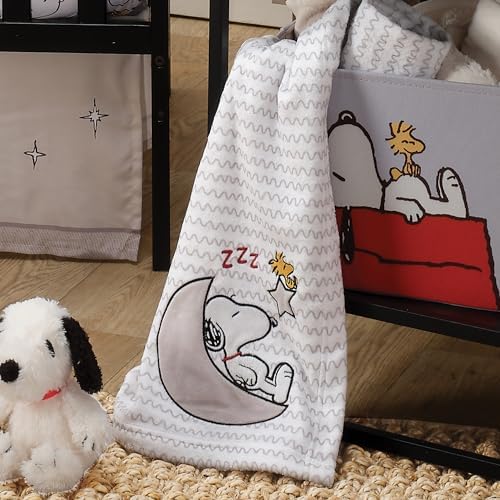 Bedtime Originals Snoopy Applique Fleece Blanket