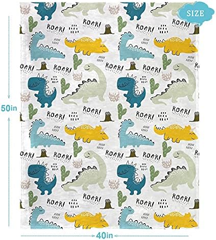 Dinosaur Kids Blanket 300 GSM Fleece 50x40 Inch