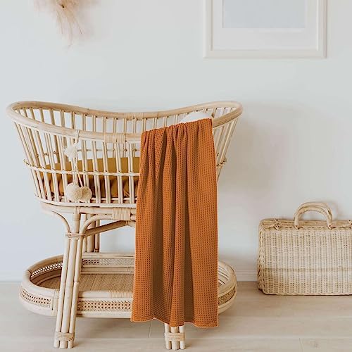 Kloovete 36 x 40 inch Cooling Waffle Weave Receiving Blanket