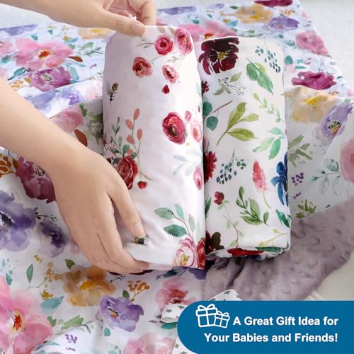 HOMRITAR Baby Blanket Double Layer Minky 30x40 Inch