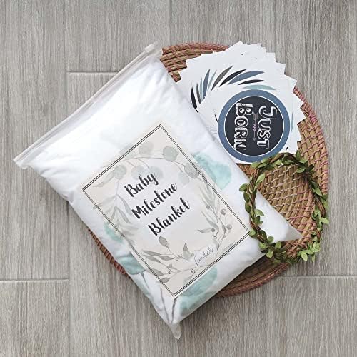 Fundich Baby Milestone Blanket for Newborn 45x40