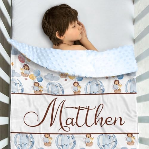 YISMEET Personalized Baby Blanket with Name