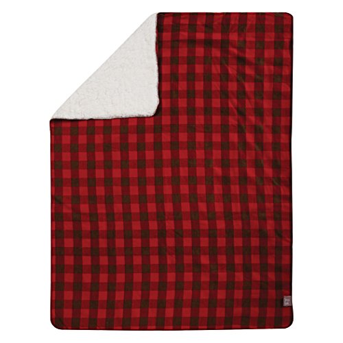 Trend Lab Gray Brown Buffalo Check Flannel Baby Blanket 1