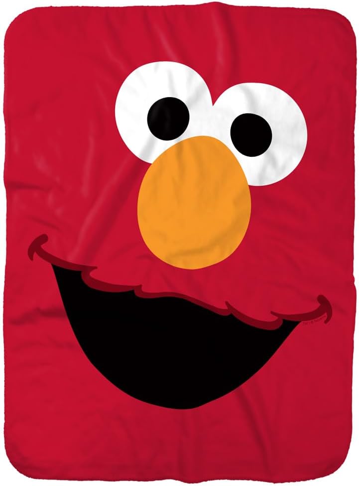 LOGOVISION Sesame Street Elmo Sherpa Baby Blanket 30x40 Inches