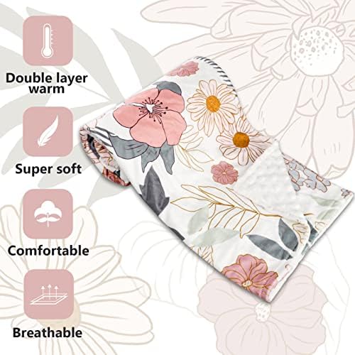 HNHUAMING Baby Blanket with Dotted Backing