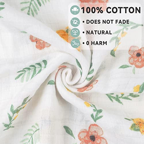 Viviland Muslin Swaddle Blanket 4 Pack 47x47In