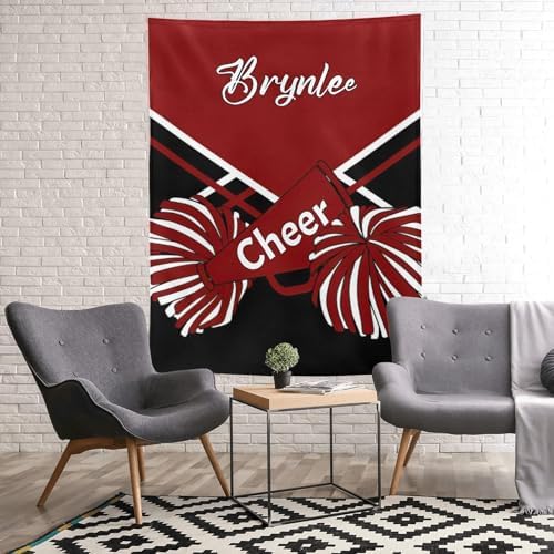 Custom Dark Red Baby Blanket with Name for Newborn 1