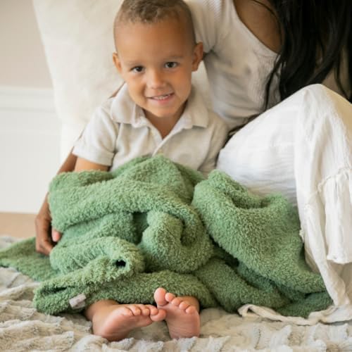 SARANONI Bamboni Luxury Baby Blanket - Olive 30 x 40