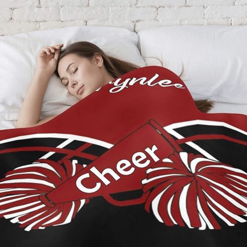Custom Dark Red Baby Blanket with Name for Newborn 1