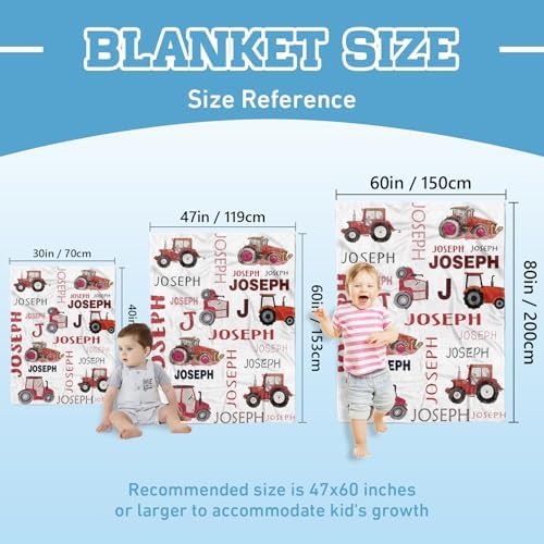 Personalized Car Baby Blanket with Name for Boys and Girls