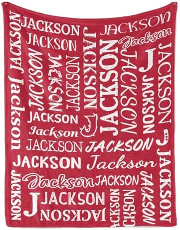 Deven Name Text Red Personalized Baby Blanket - 30x40 Inches