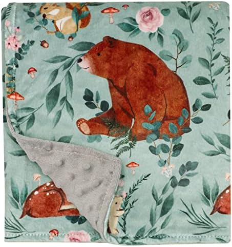 TANOFAR Woodland Animals Fleece Blanket