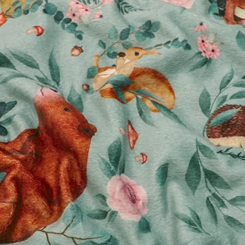 TANOFAR Woodland Animals Fleece Blanket