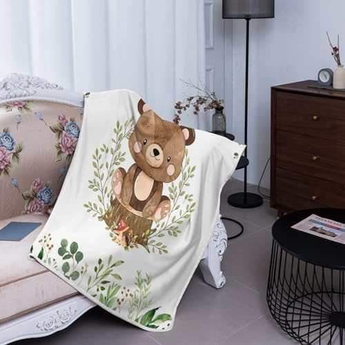 Deven Forest Animals Bear Cooling Blanket for Toddler 1