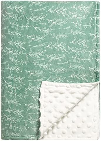 HNHUAMING Green Sage Baby Blanket 30x40 Inch