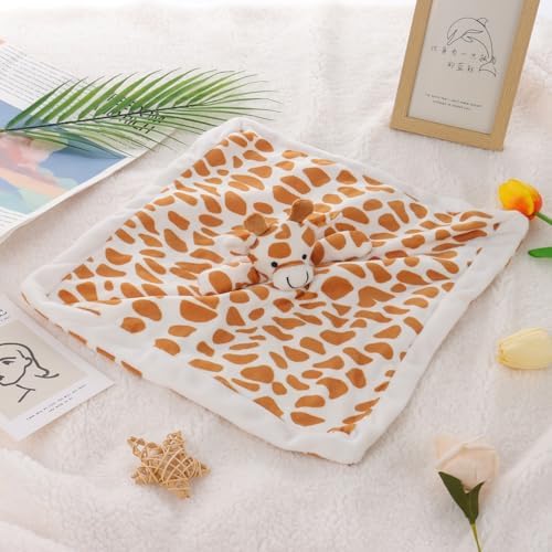 Apricot Lamb 14 Inch Yellow Giraffe Security Blanket