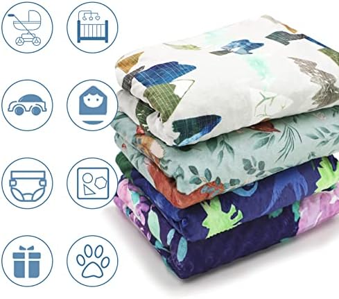 TANOFAR Woodland Animals Fleece Blanket