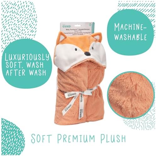 Baby GUND Lil Luvs Hooded Blanket - Emory Fox