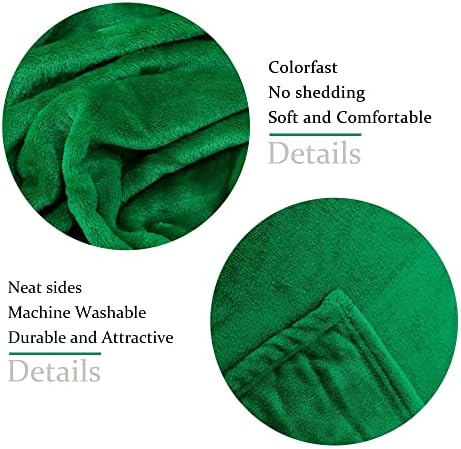 NANPIPER Baby Blanket - Super Soft Fleece Plush Lightweight Microfiber Throw 30x40 Emerald Green