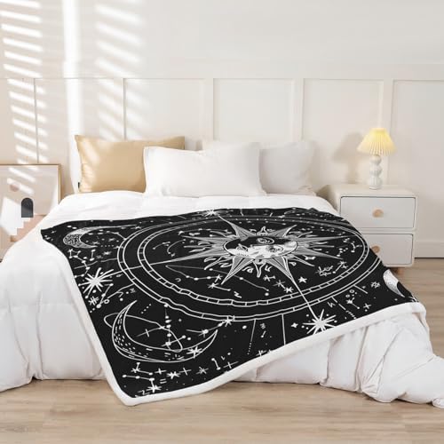 Jejeloiu Boho Exotic Fleece Throw Blanket for Kids Teens and Babies