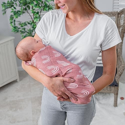 Comfy Cubs 4-Pack Muslin Swaddle Blankets 47x47 Inches