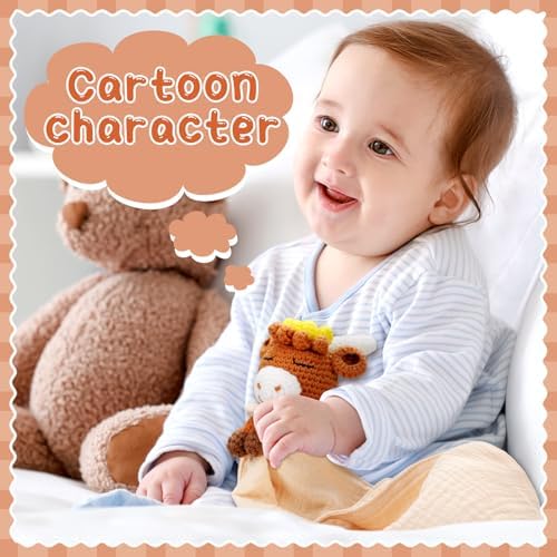 Halloscume Baby Security Blanket - 106 Inch Highland Cow Design