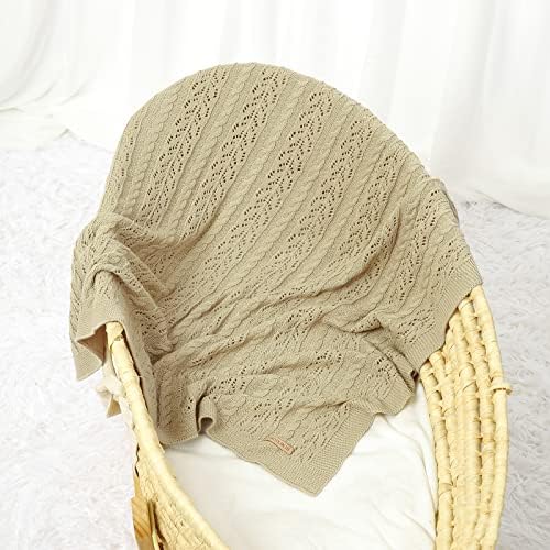 LAWKUL Knit Baby Blanket 40x30 Inches