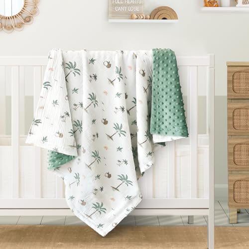 BOPRIO Muslin Baby Blanket 30x40 Inch