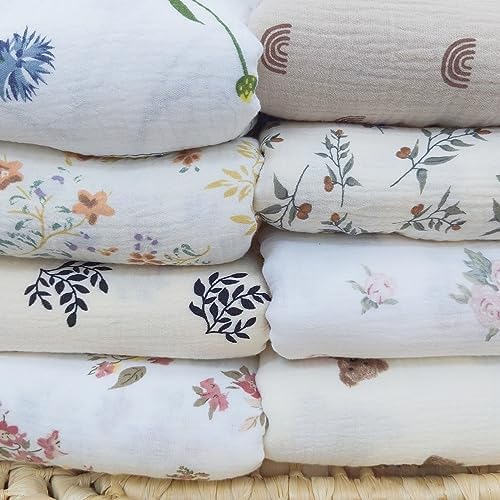 Insular Cotton Muslin Baby Blanket with Tassel - 47x40