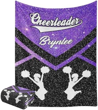 Custom Starry Purple Baby Blanket with Name for Newborn