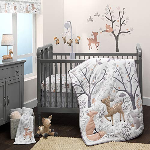 Bedtime Originals Deer Park Baby Blanket White 1