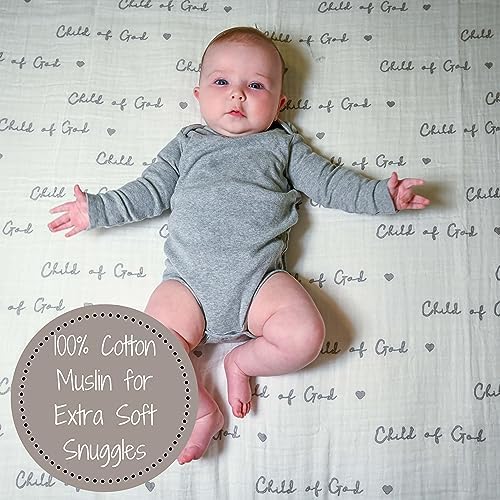 LollyBanks Child of God Swaddle Blanket 47x47 Inches